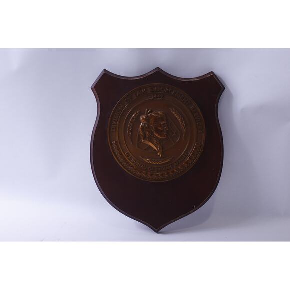 US Bureau of Indian Affairs, Wooden Shield, Wall Hanging, Division of Law - Picture 1 of 4